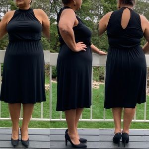 Max & Cleo Polyester Blend Midi dress. SZ.M